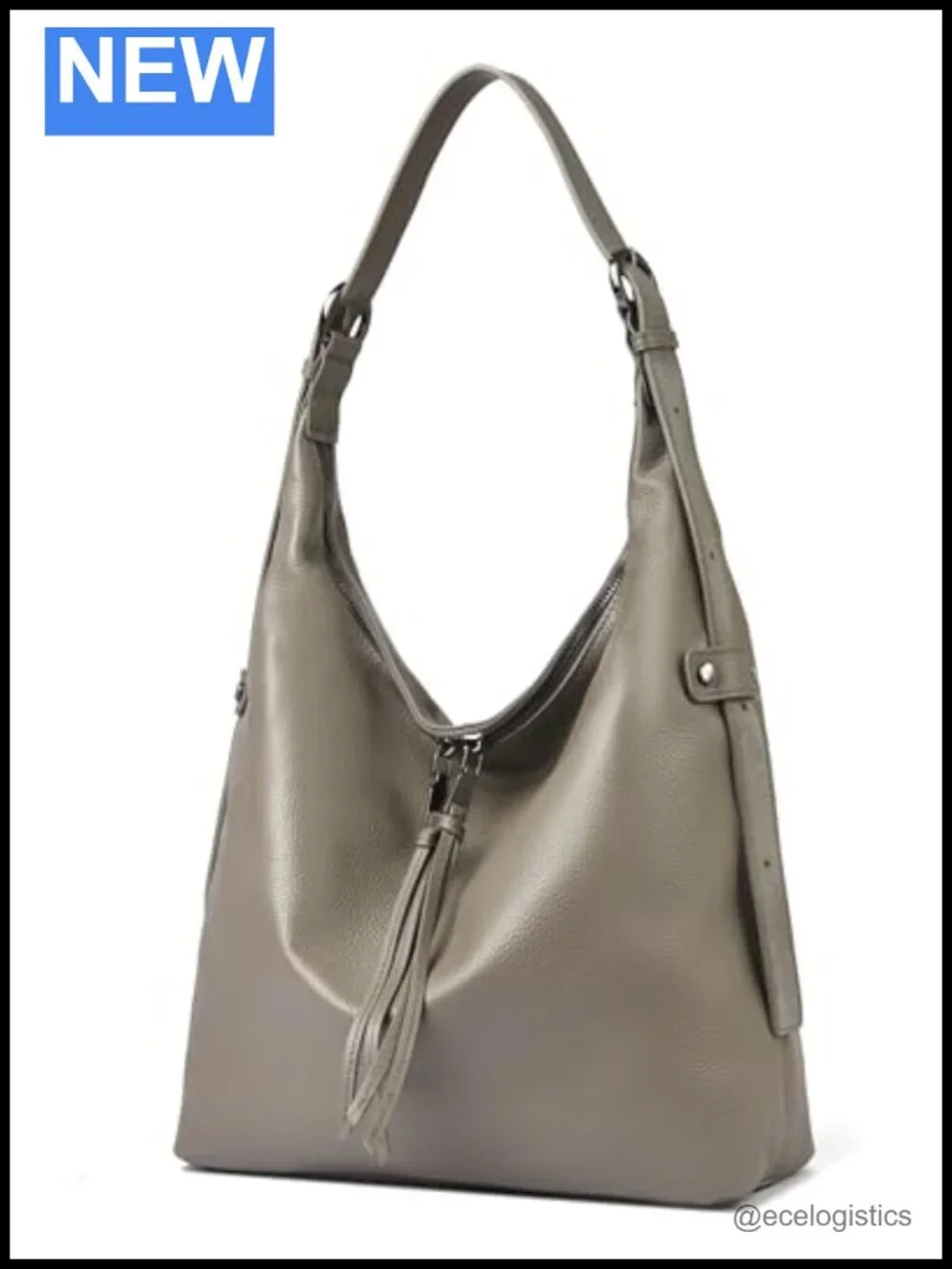 Genuine Leather Hobo Bag for Women Soft Pebbled Crossbody Shoulder Purse
